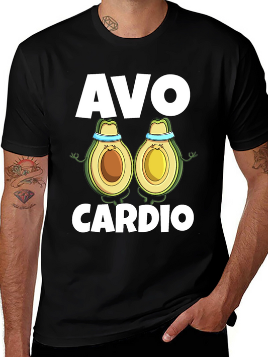 Camiseta Negra Avo Cardio para Ejercicio