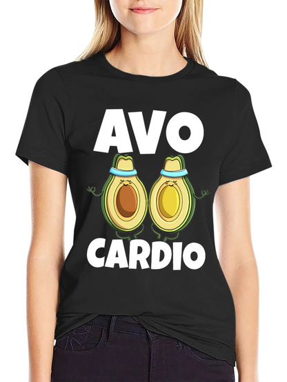 Camiseta Negra Avo Cardio para Ejercicio