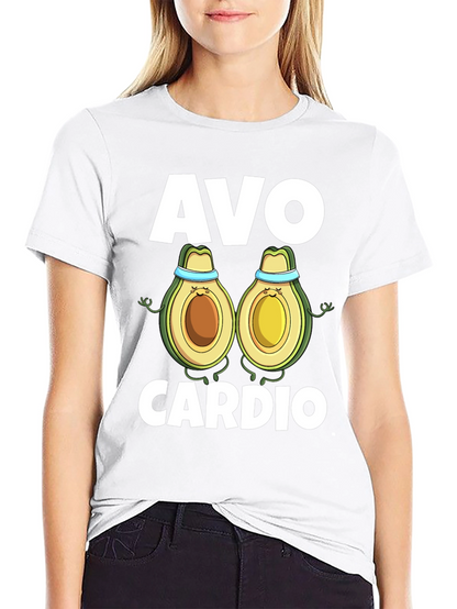 Camiseta Negra Avo Cardio para Ejercicio