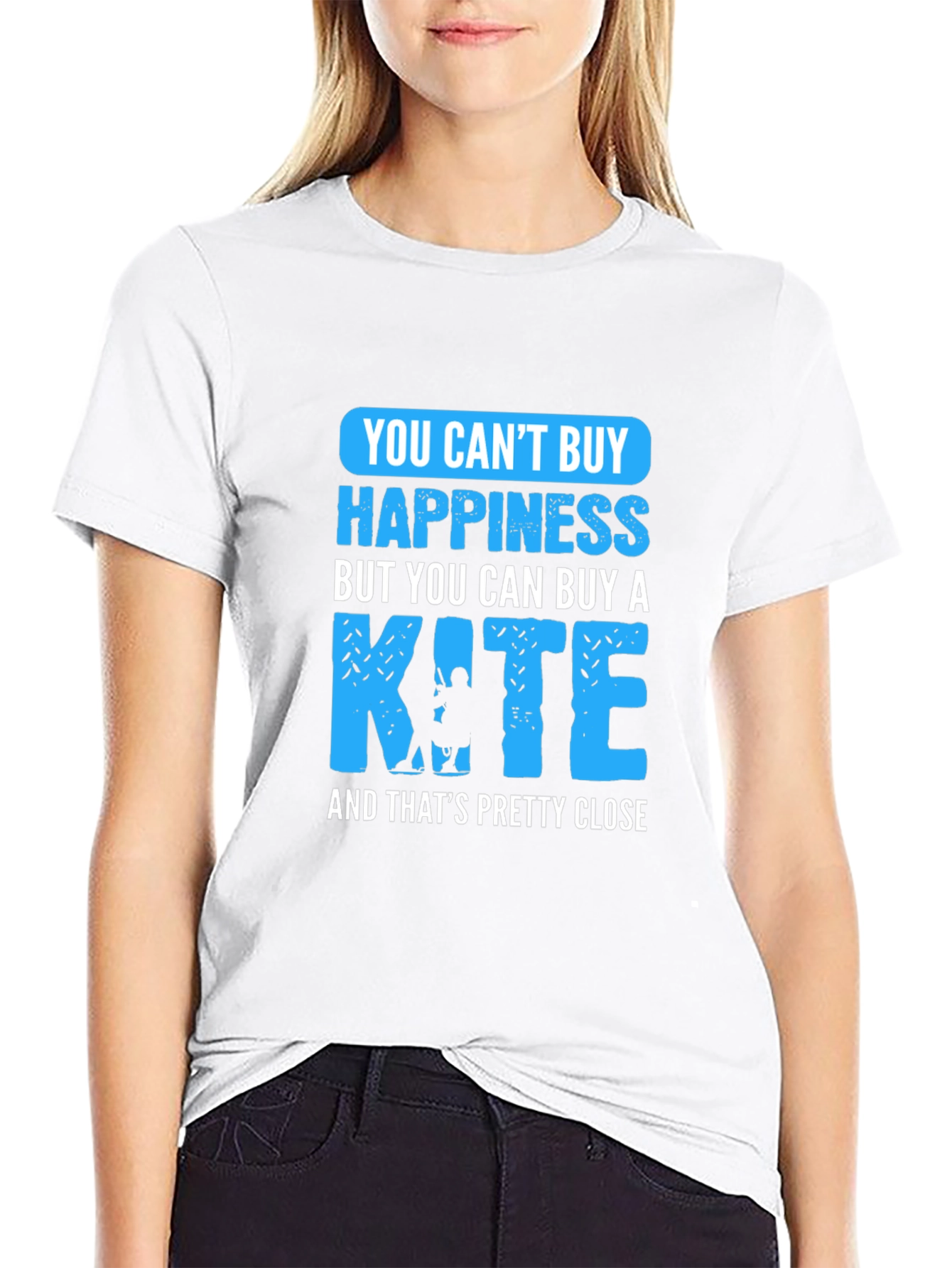 Camiseta Negra - Felicidad y Cometas
