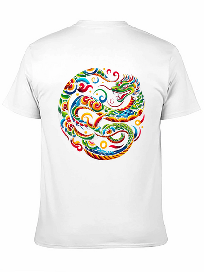 Camiseta Negra con Diseño de Dragón Yin Yang