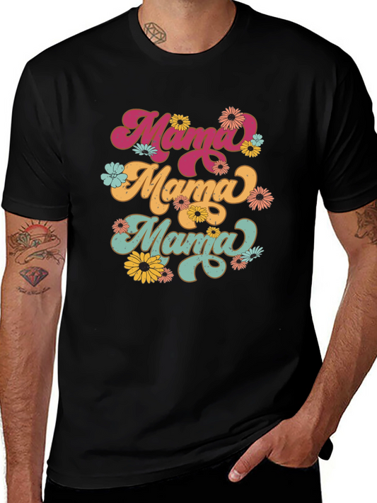 Camiseta Mama Retro Floral