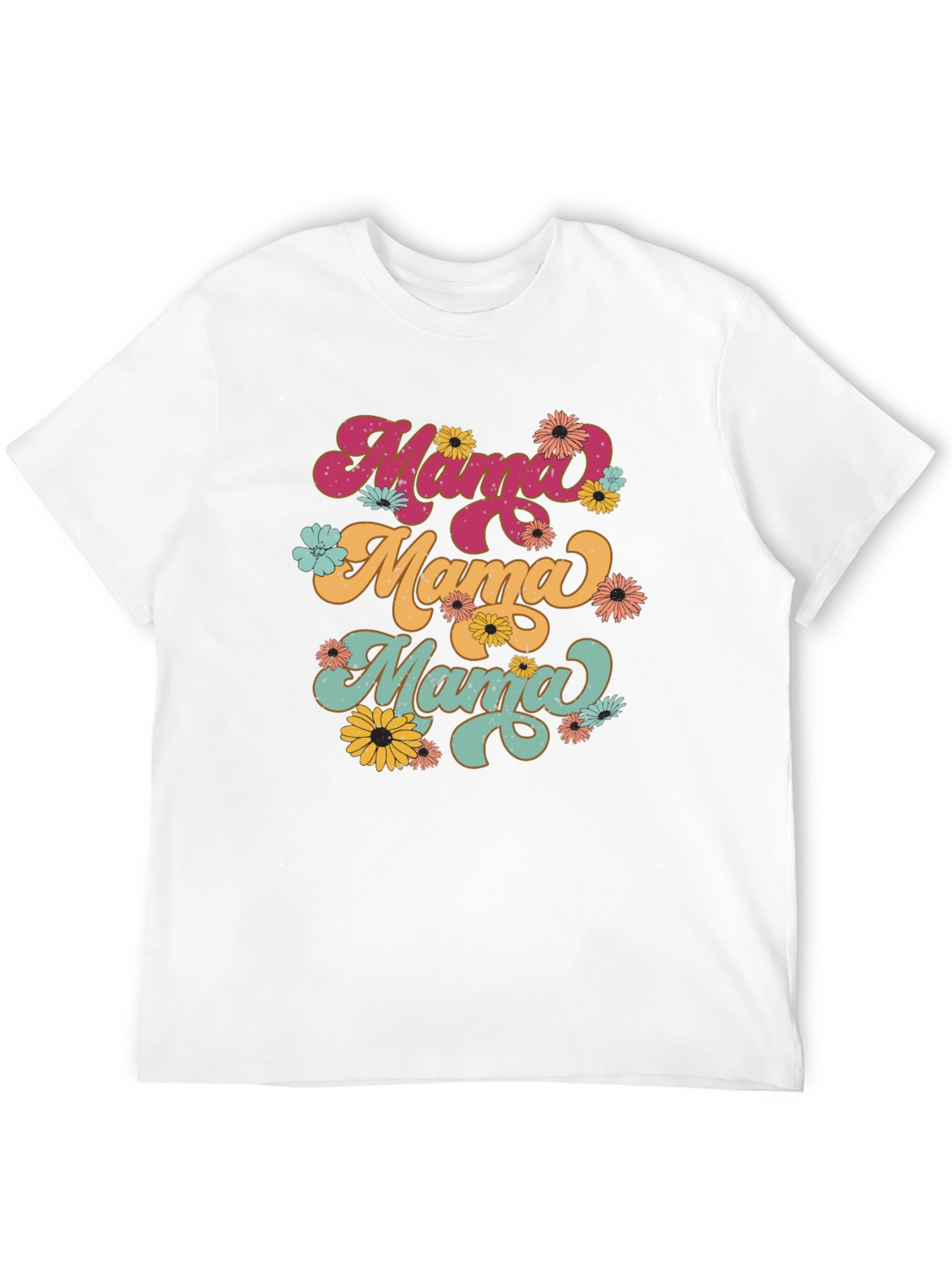 Camiseta Mama Retro Floral