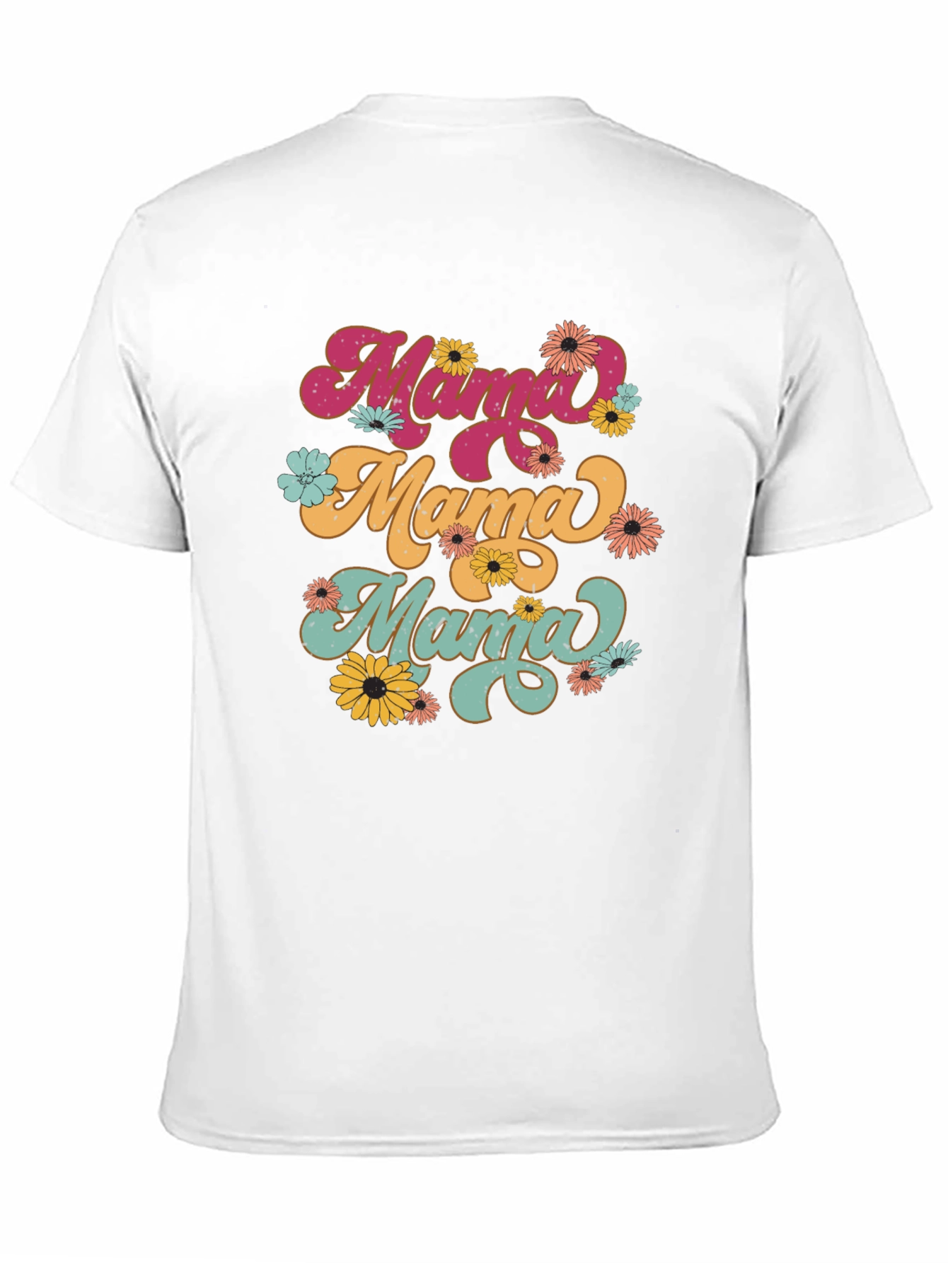 Camiseta Mama Retro Floral