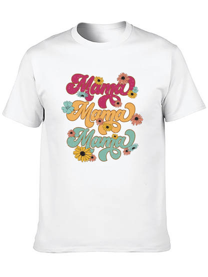 Camiseta Mama Retro Floral
