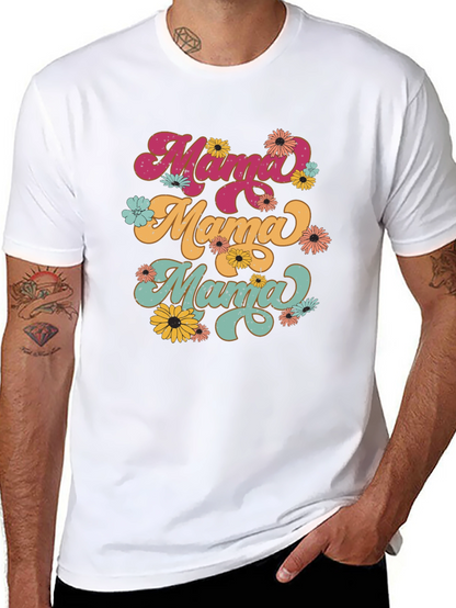 Camiseta Mama Retro Floral