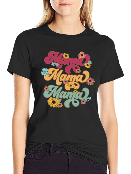 Camiseta Mama Retro Floral