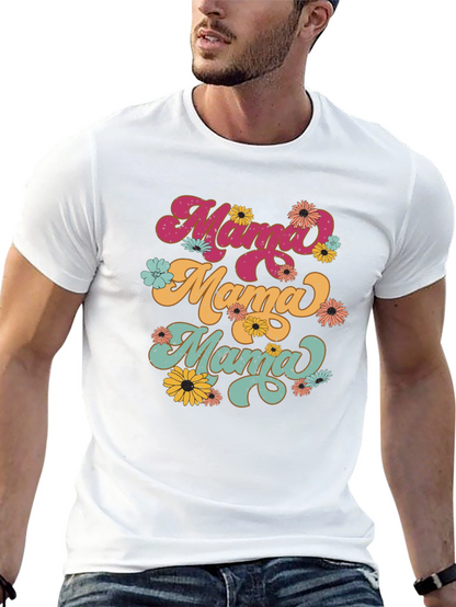 Camiseta Mama Retro Floral