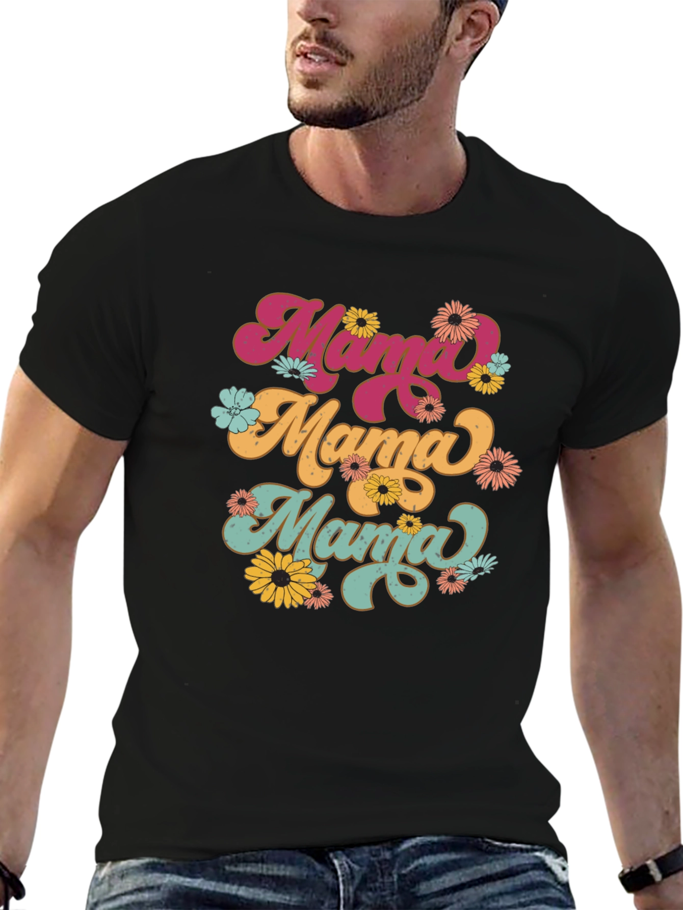 Camiseta Mama Retro Floral