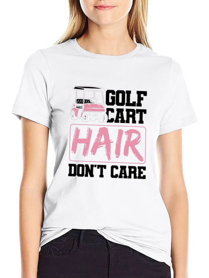 Camiseta Golf Cart Hair Dont Care