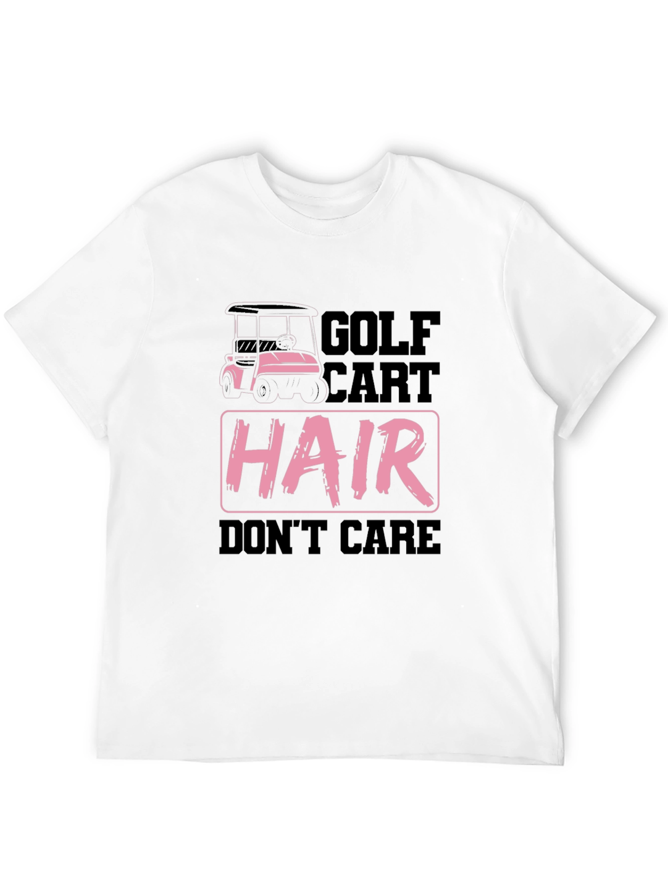 Camiseta Golf Cart Hair Dont Care