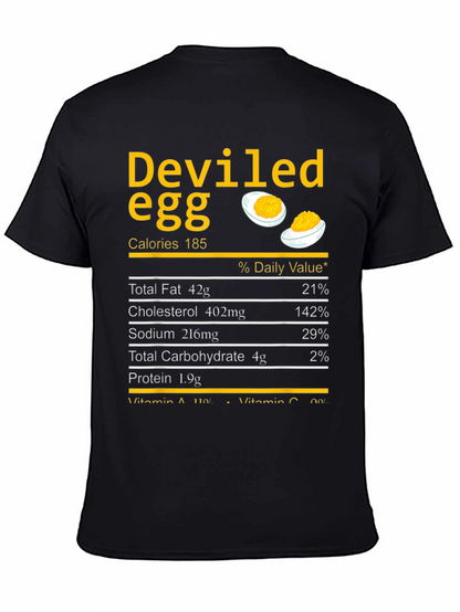 Camiseta Negra con Diseño de Huevo Endiablado