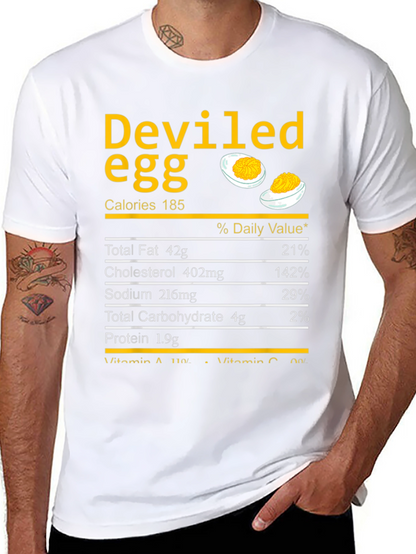Camiseta Negra con Diseño de Huevo Endiablado