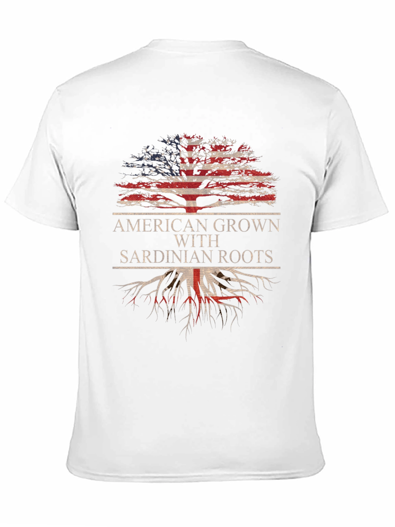 Camiseta Americana con Raíces Sardas