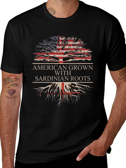 Camiseta Americana con Raíces Sardas