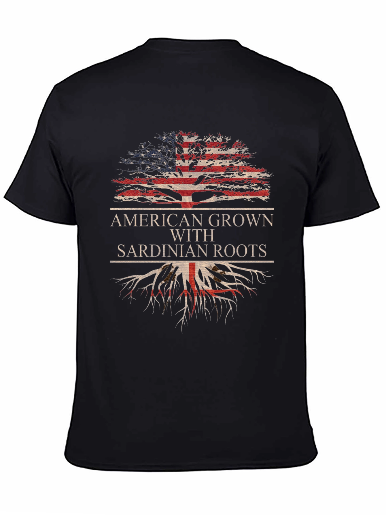 Camiseta Americana con Raíces Sardas