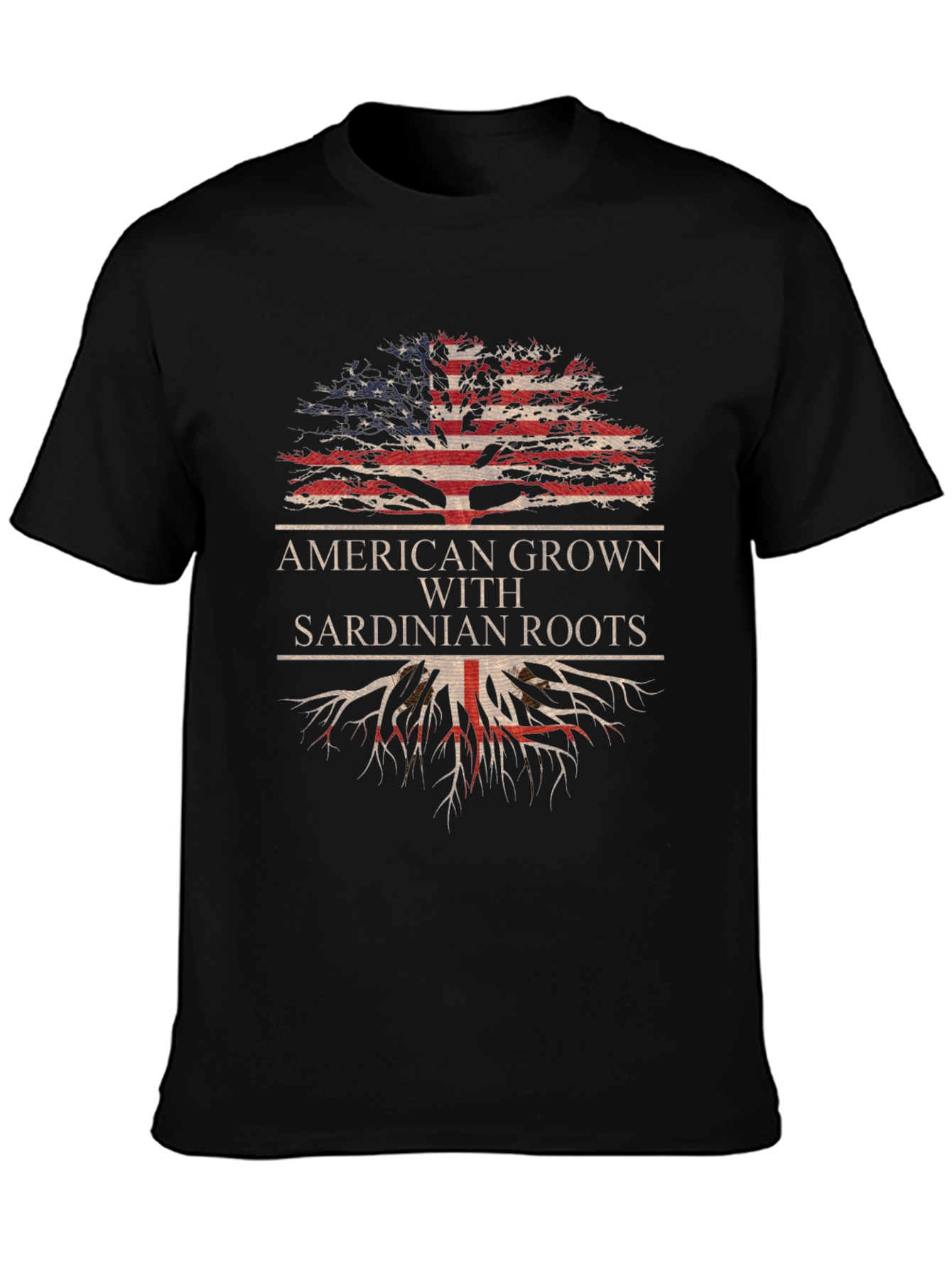 Camiseta Americana con Raíces Sardas