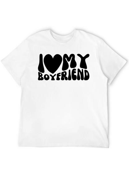 Camiseta Negra I Love My Boyfriend