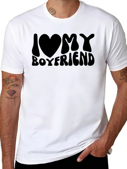 Camiseta Negra I Love My Boyfriend