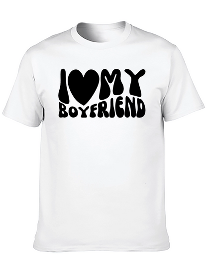 Camiseta Negra I Love My Boyfriend