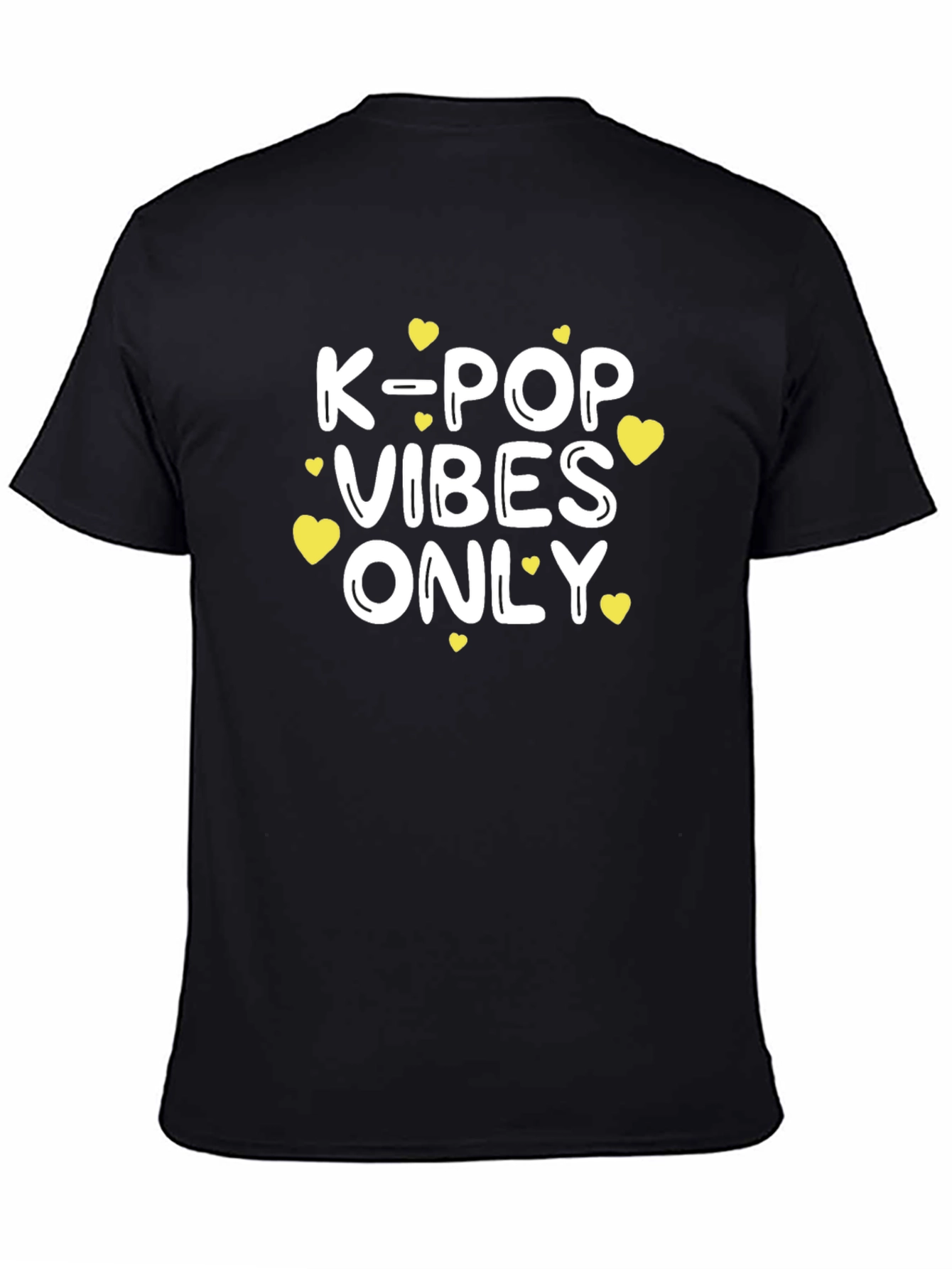 Camiseta Negra K-Pop Vibes Only
