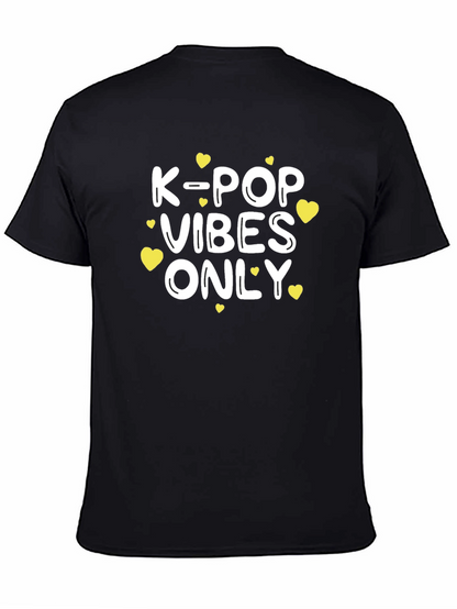 Camiseta Negra K-Pop Vibes Only