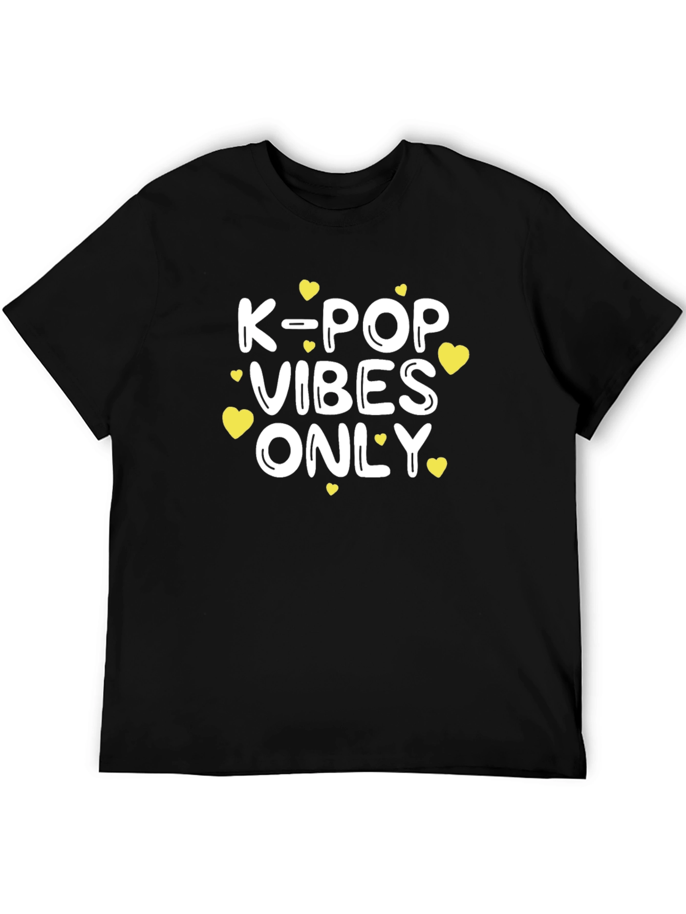 Camiseta Negra K-Pop Vibes Only