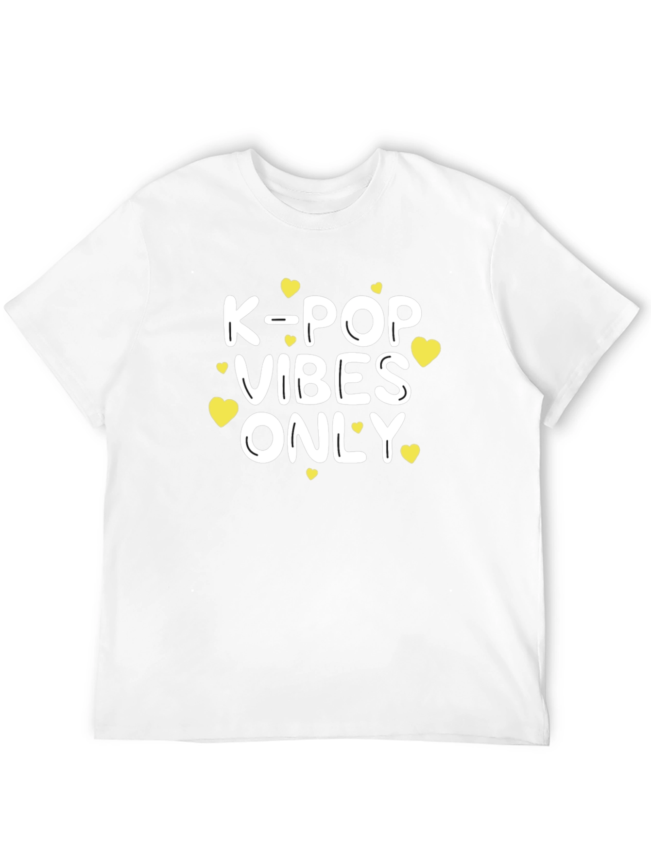 Camiseta Negra K-Pop Vibes Only