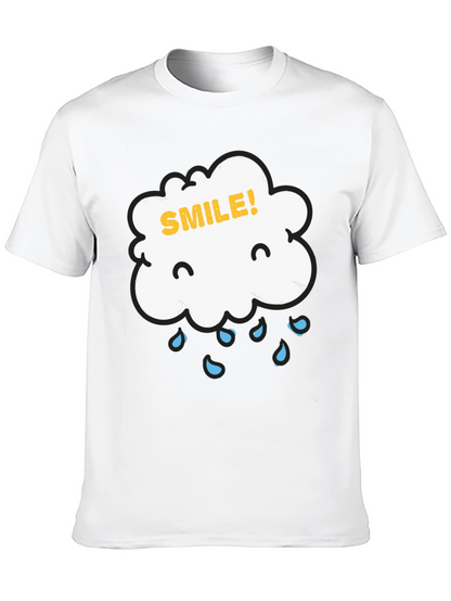 Camiseta Negra Nube Sonriente