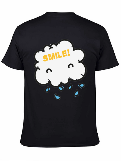 Camiseta Negra Nube Sonriente