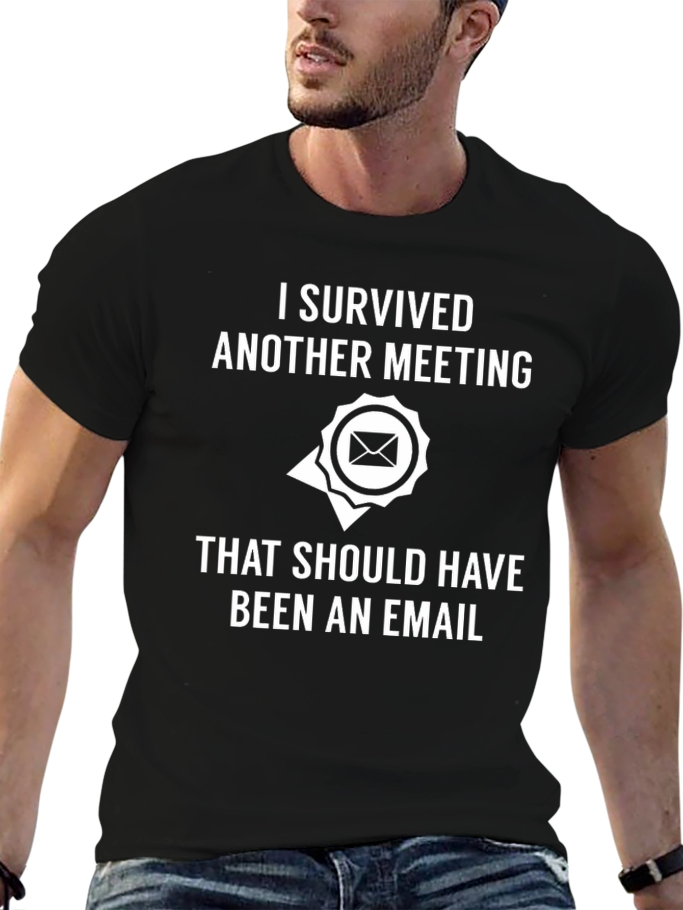 Camiseta divertida: Sobreviví a otra reunión