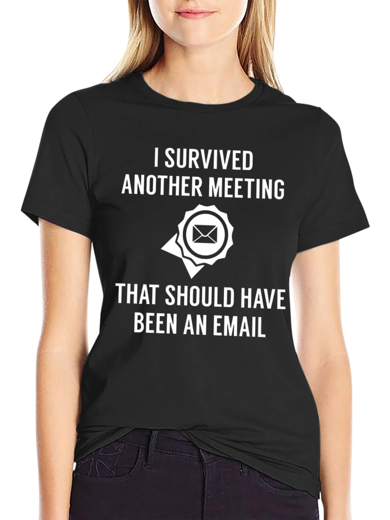 Camiseta divertida: Sobreviví a otra reunión