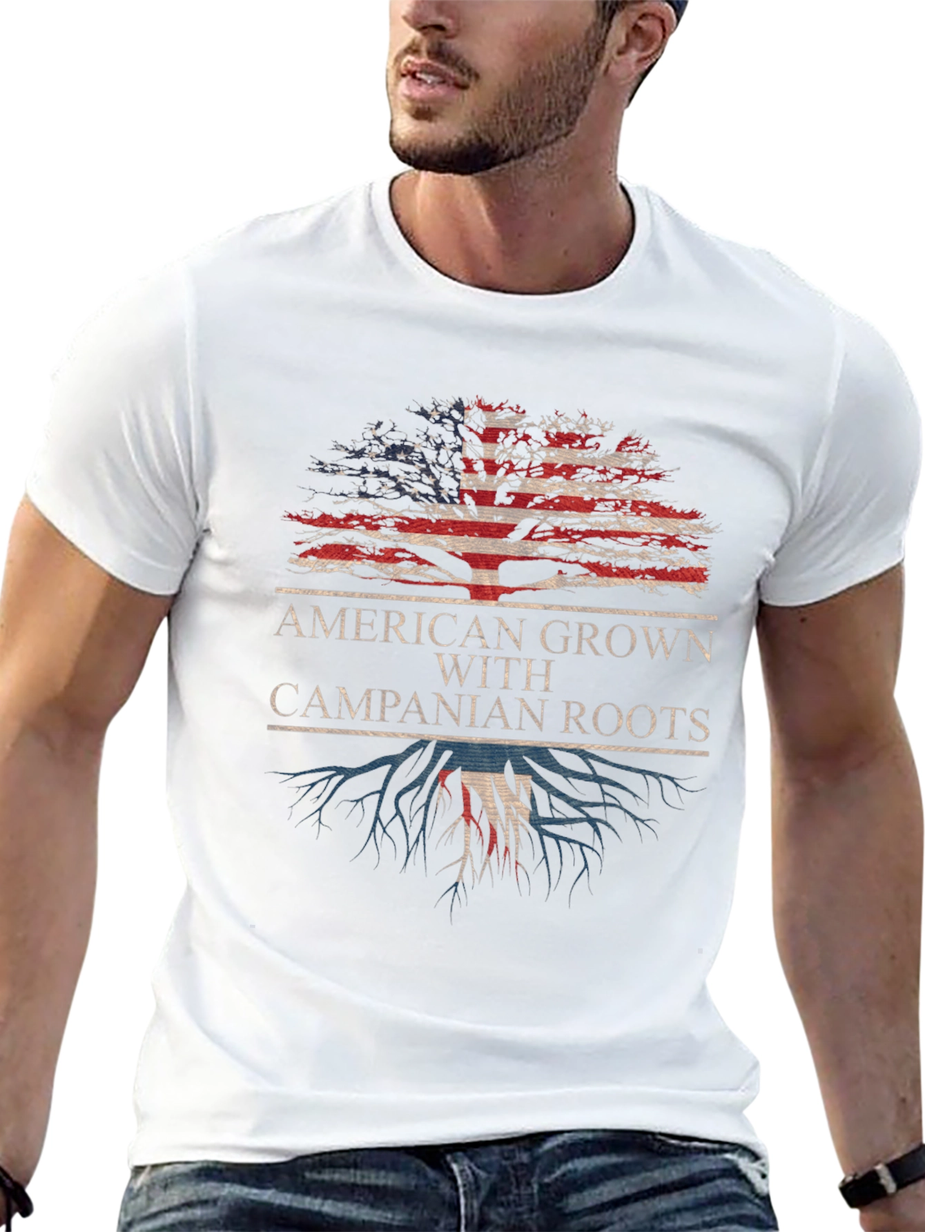 Camiseta Hombre Raíces Americanas/Campanas