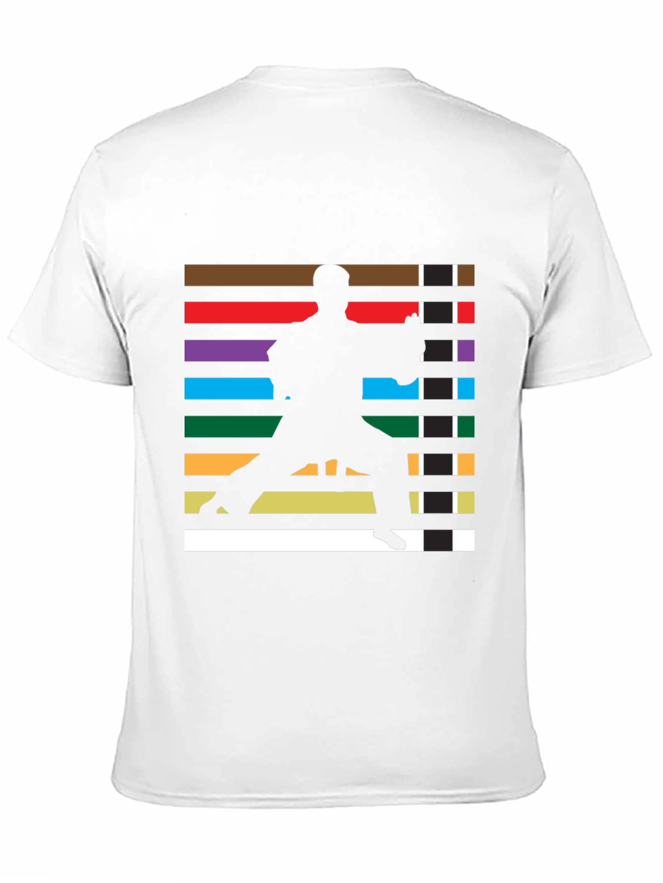 Camiseta Hombre Diseño Karate Cinturones Artes Marciales