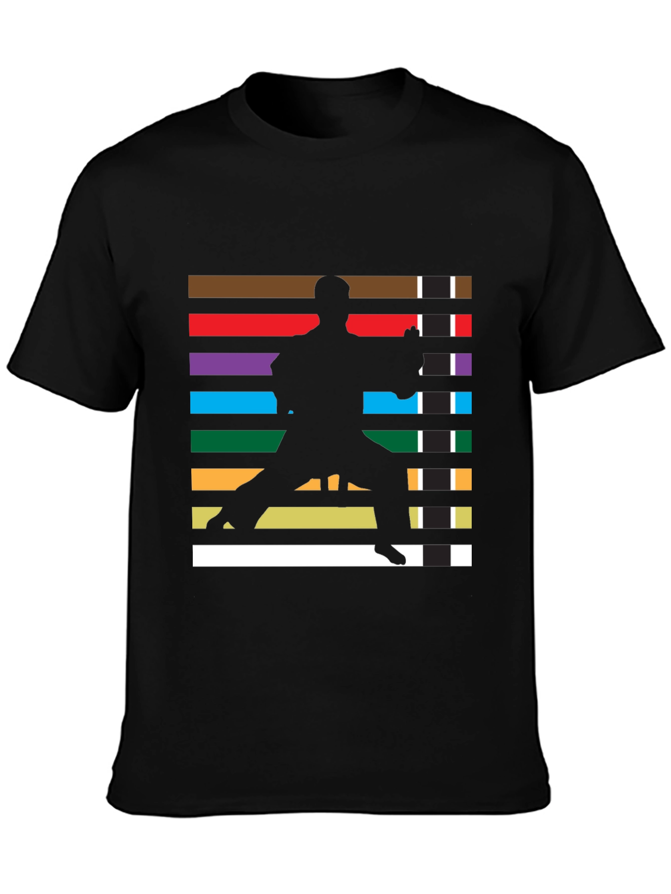 Camiseta Hombre Diseño Karate Cinturones Artes Marciales