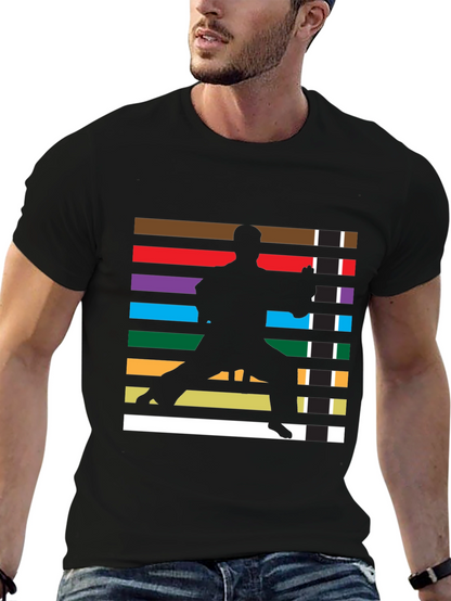 Camiseta Hombre Diseño Karate Cinturones Artes Marciales
