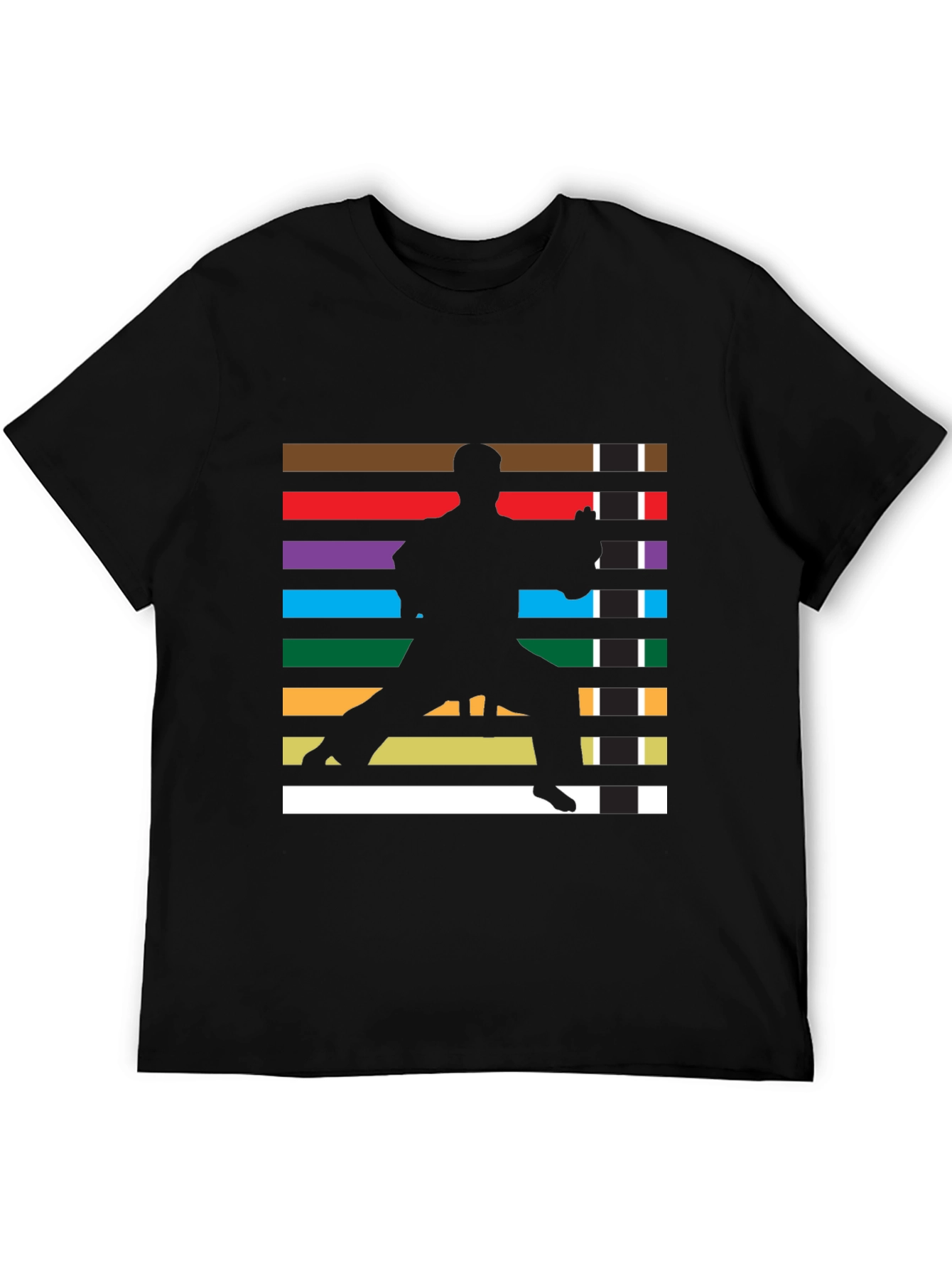 Camiseta Hombre Diseño Karate Cinturones Artes Marciales