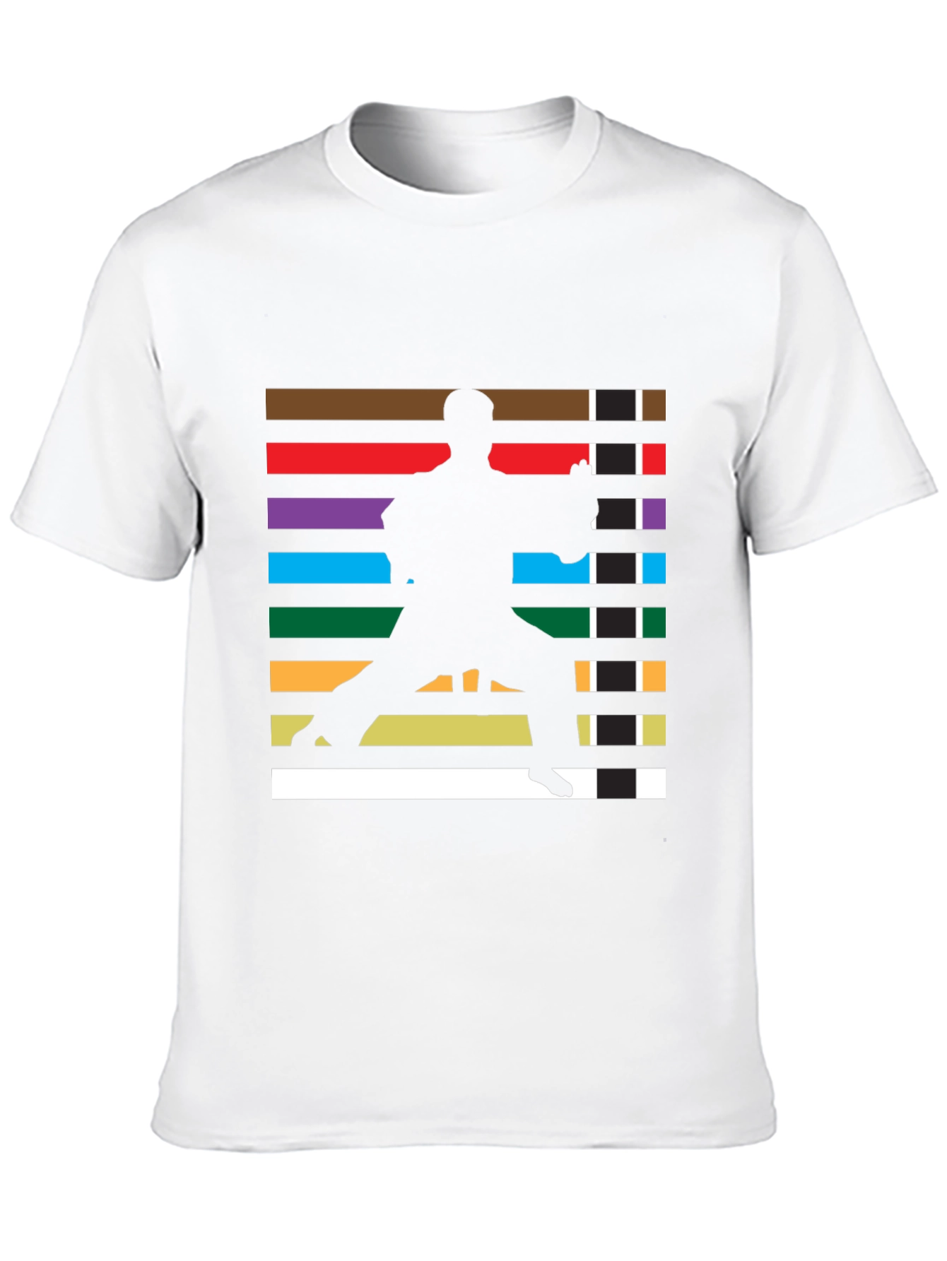 Camiseta Hombre Diseño Karate Cinturones Artes Marciales