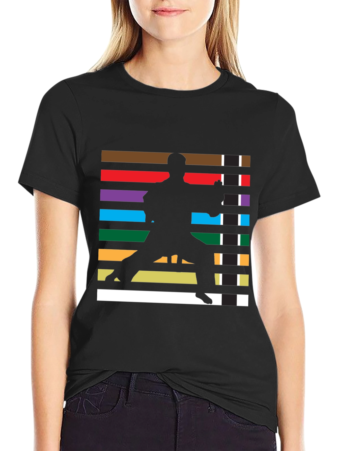 Camiseta Hombre Diseño Karate Cinturones Artes Marciales