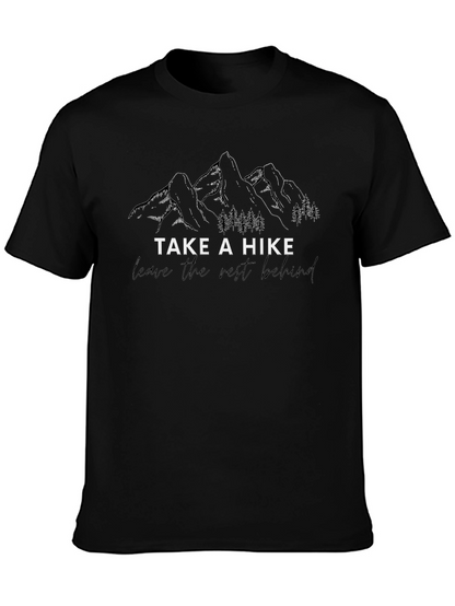 Camiseta Negra Take a Hike para Aventureros