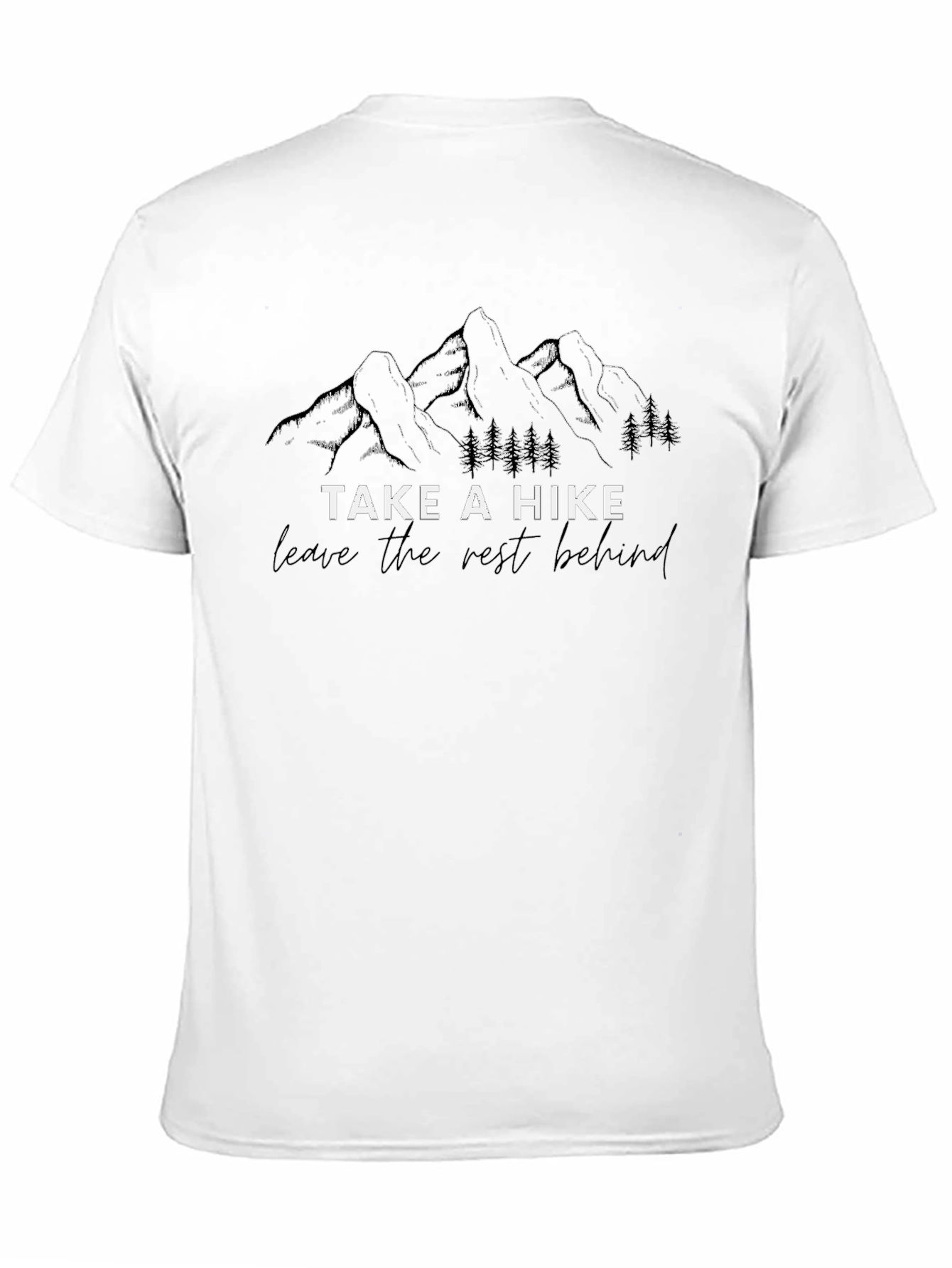 Camiseta Negra Take a Hike para Aventureros