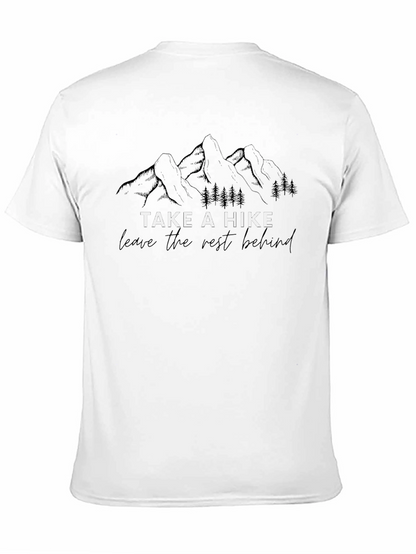 Camiseta Negra Take a Hike para Aventureros