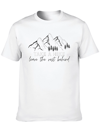 Camiseta Negra Take a Hike para Aventureros
