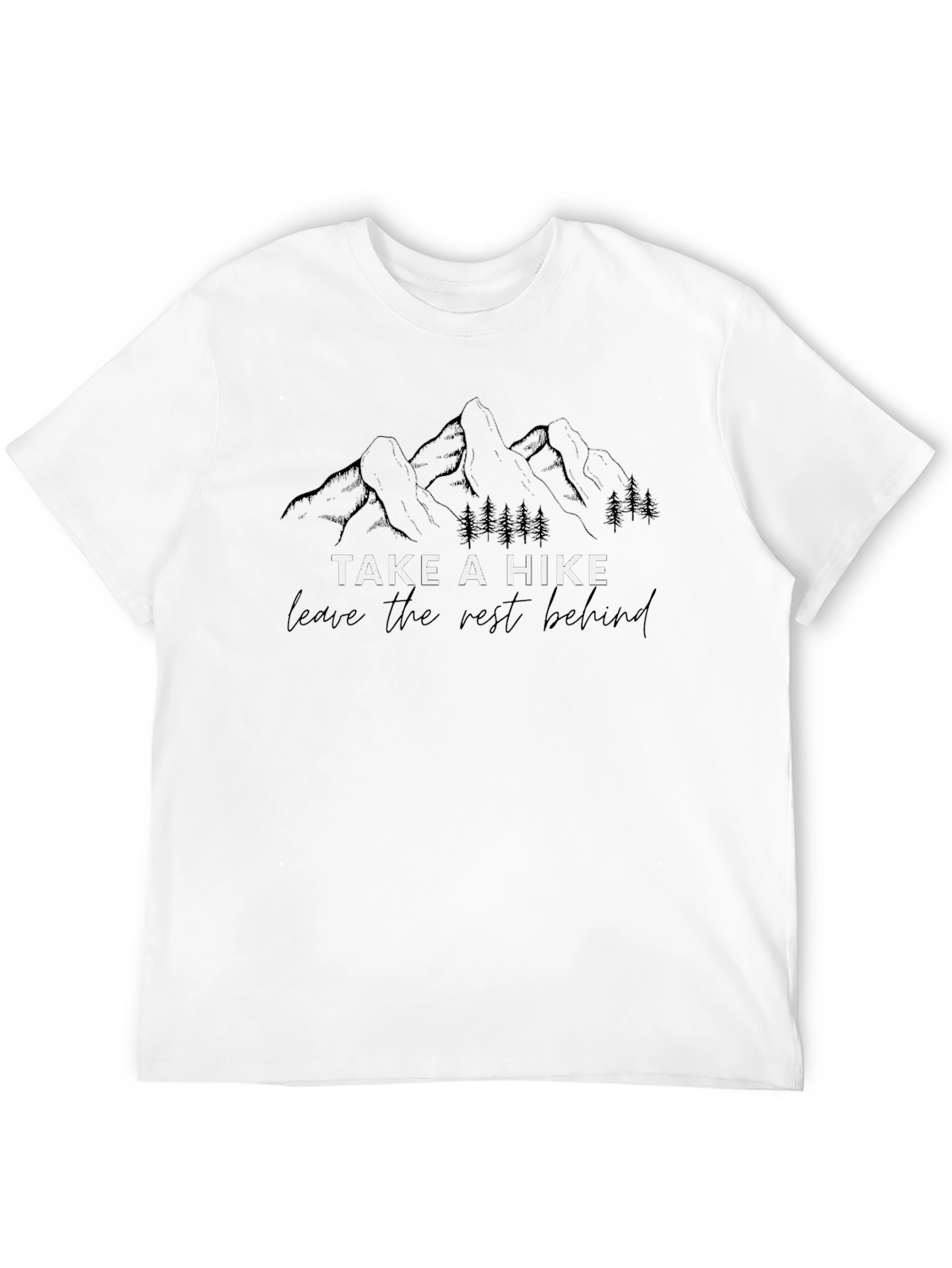 Camiseta Negra Take a Hike para Aventureros