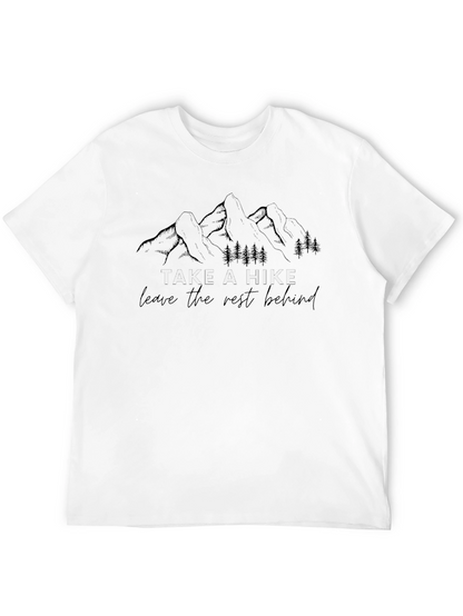 Camiseta Negra Take a Hike para Aventureros