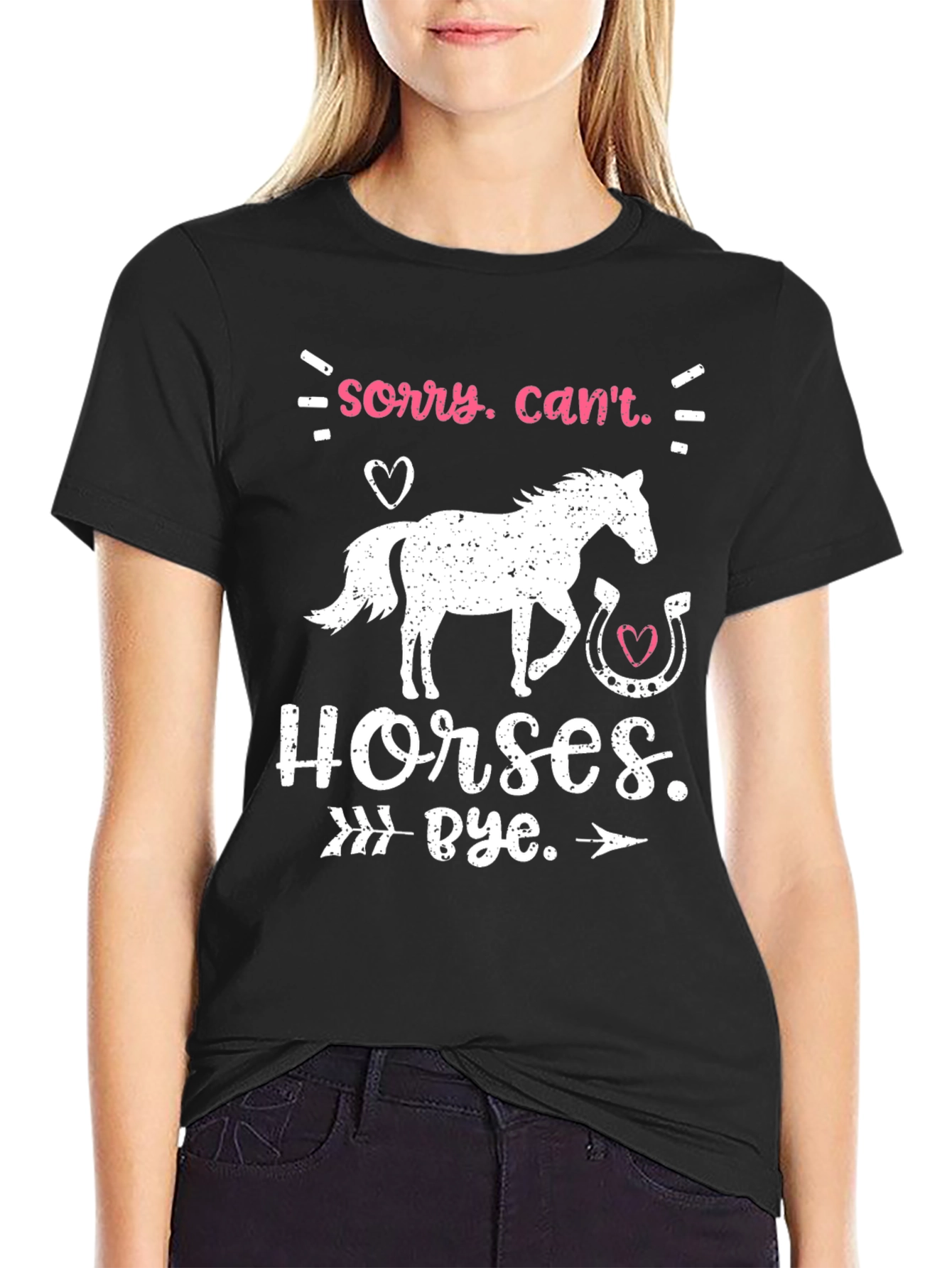 Camiseta Sorry Cant. Horses. Bye.