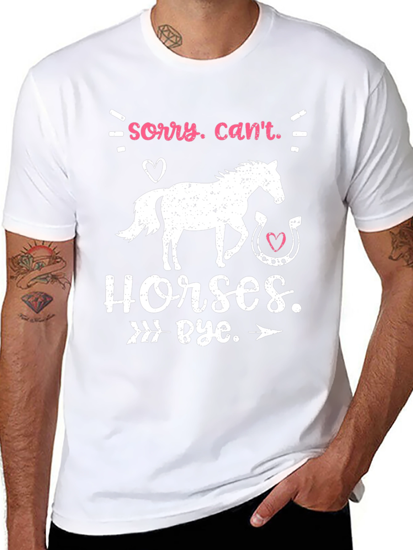 Camiseta Sorry Cant. Horses. Bye.