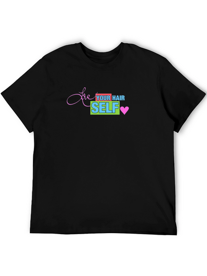 Camiseta Negra Love Your Hair Self