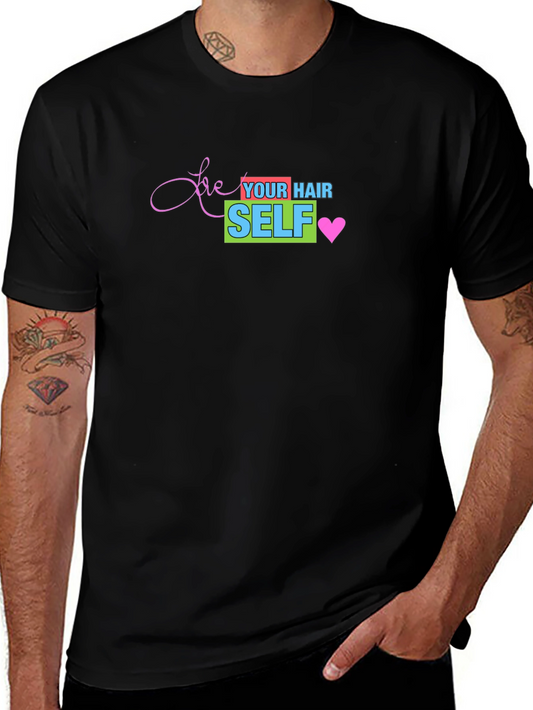 Camiseta Negra Love Your Hair Self