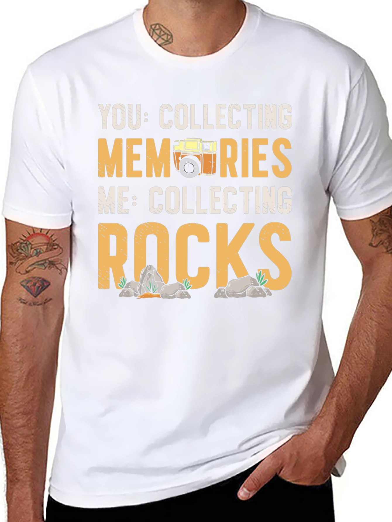 Camiseta Coleccionista: Recuerdos vs. Rocas